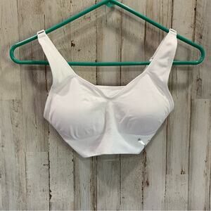 Puma White Padded Sports Bra